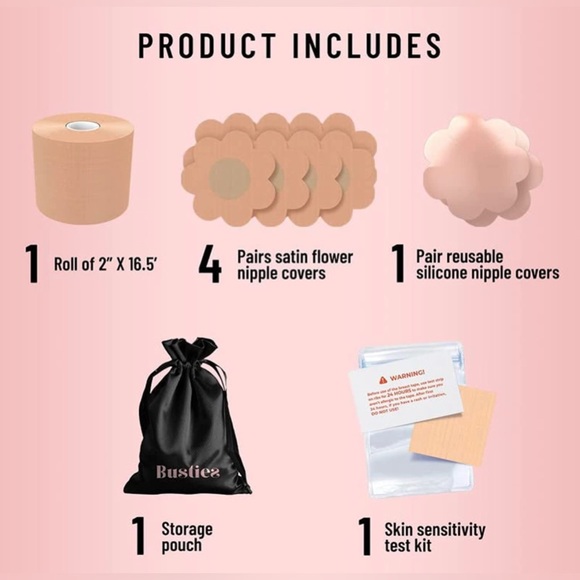 BUSTIES Breast Petals Boob Tape Kit - Picture 3 of 7